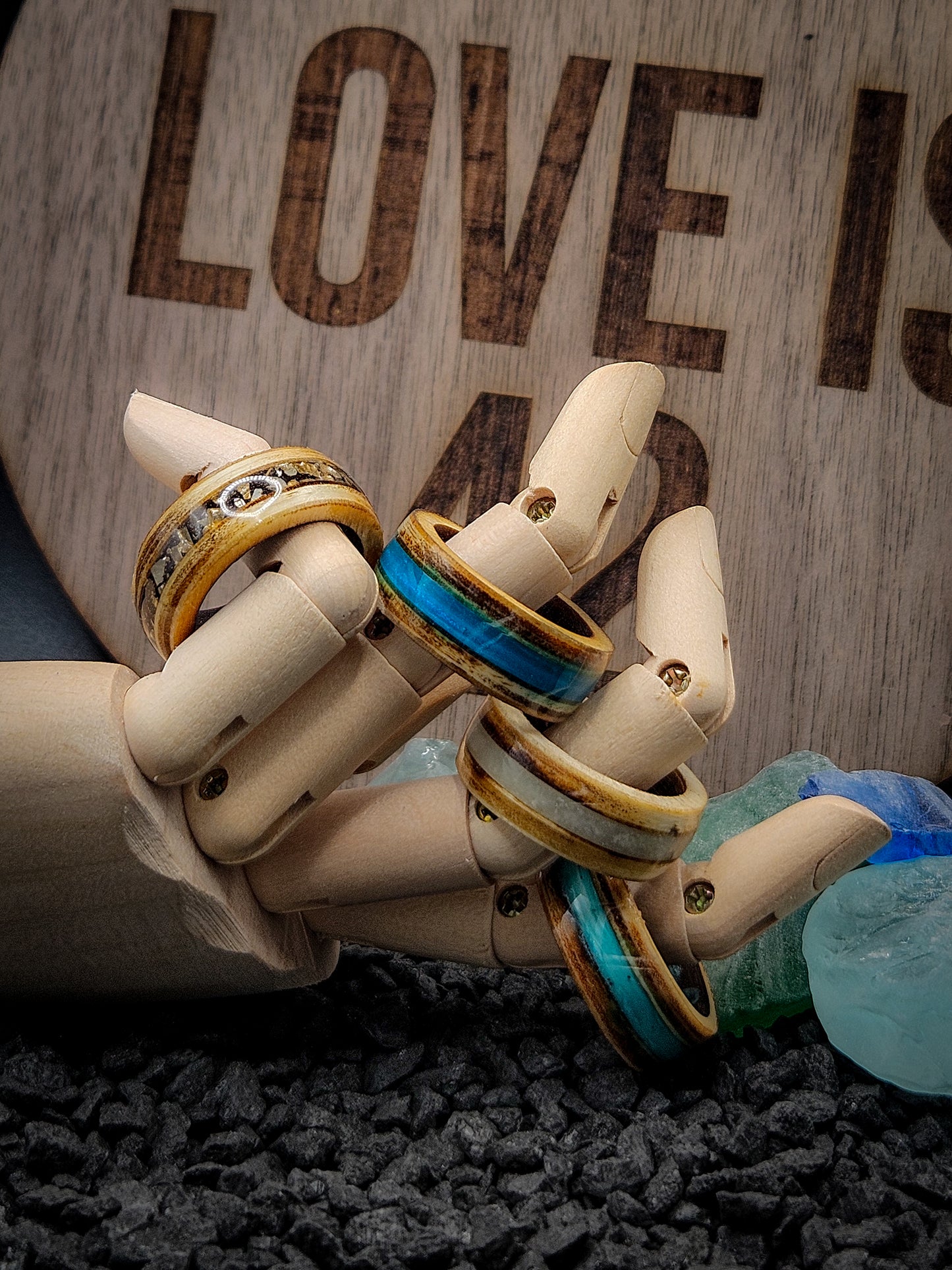 Beechwood rustic river Rings