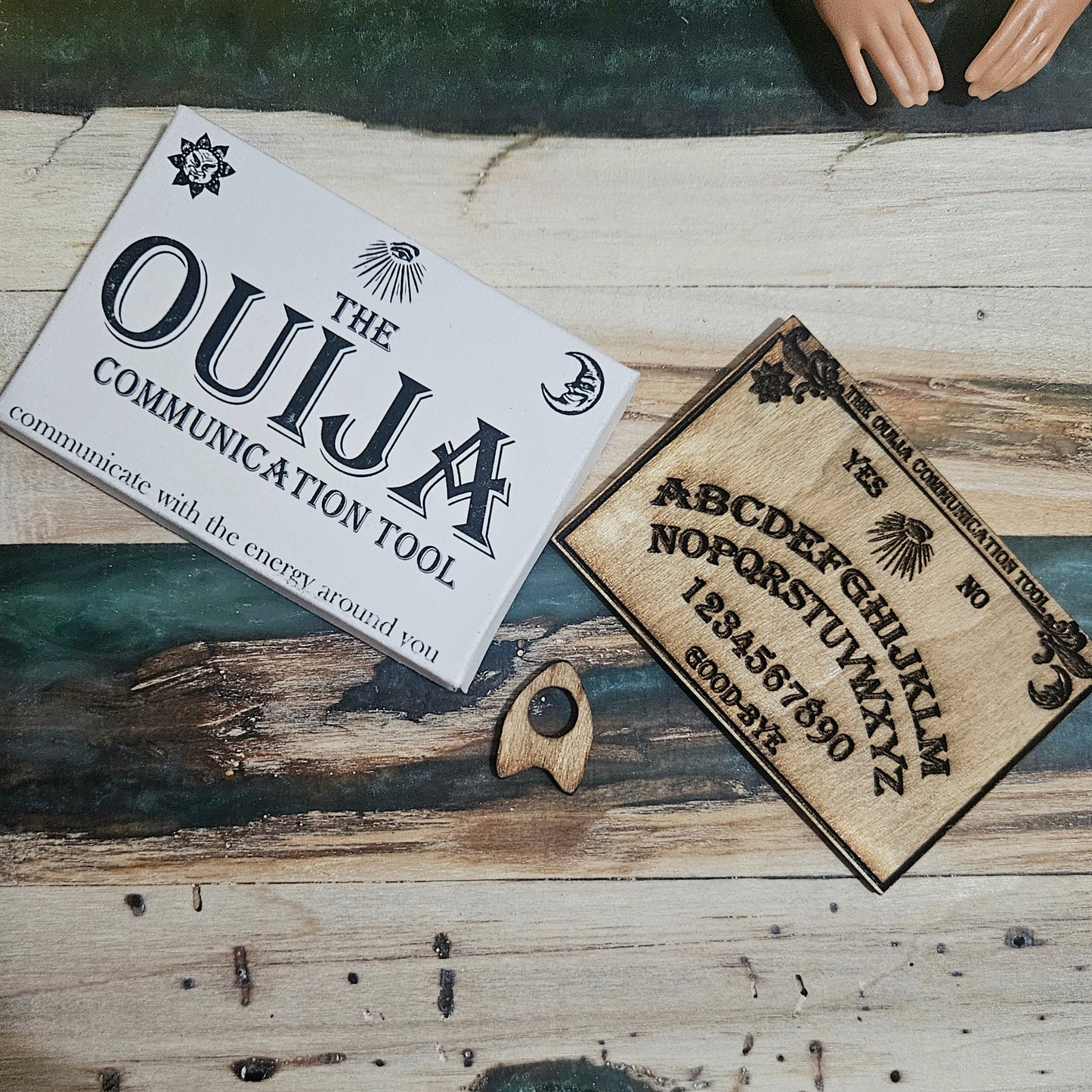 Custom wooden Barbie Ouija Board