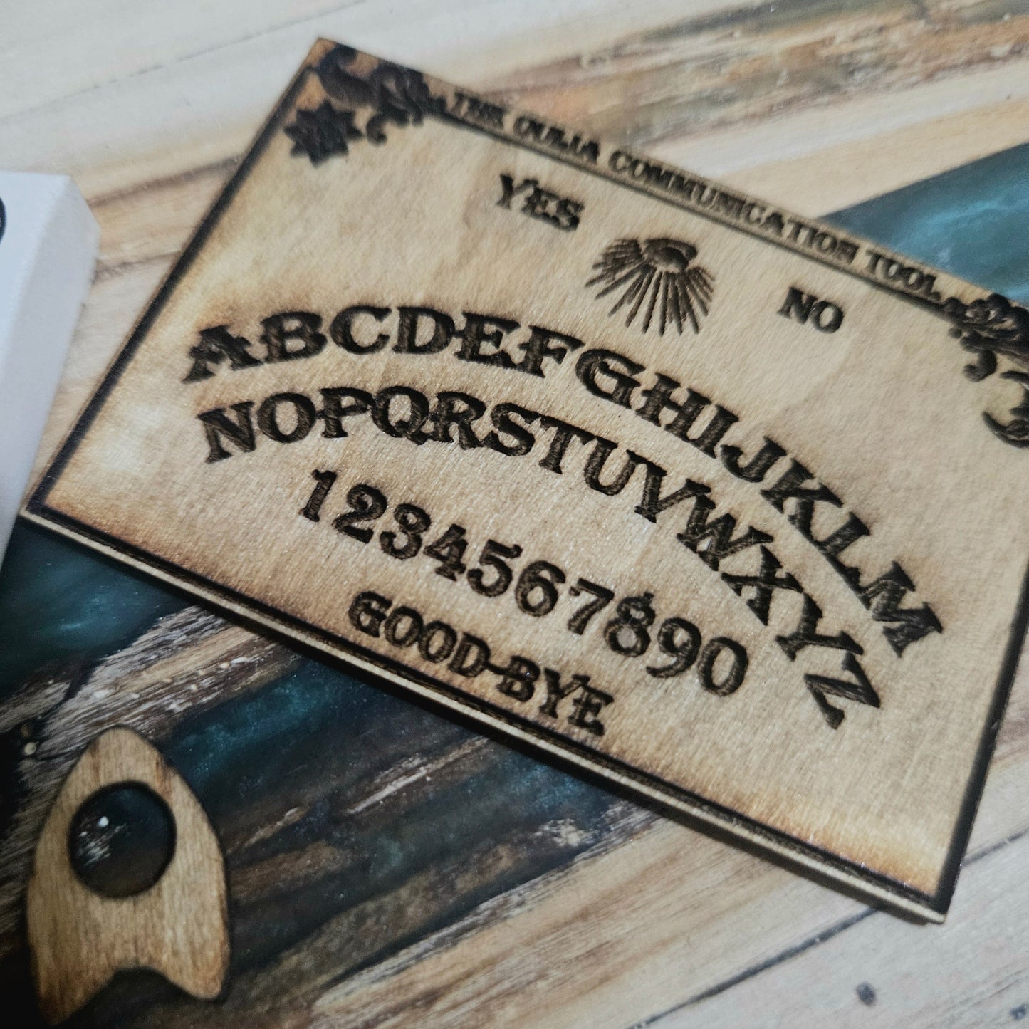 Custom wooden Barbie Ouija Board