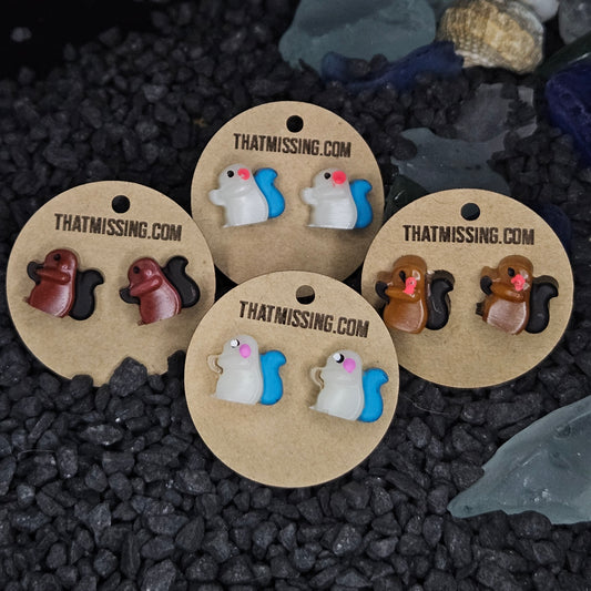 Peanut the squirrel earrings