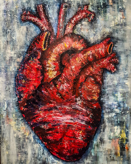The biggest heart of all Giclee print of Original painting