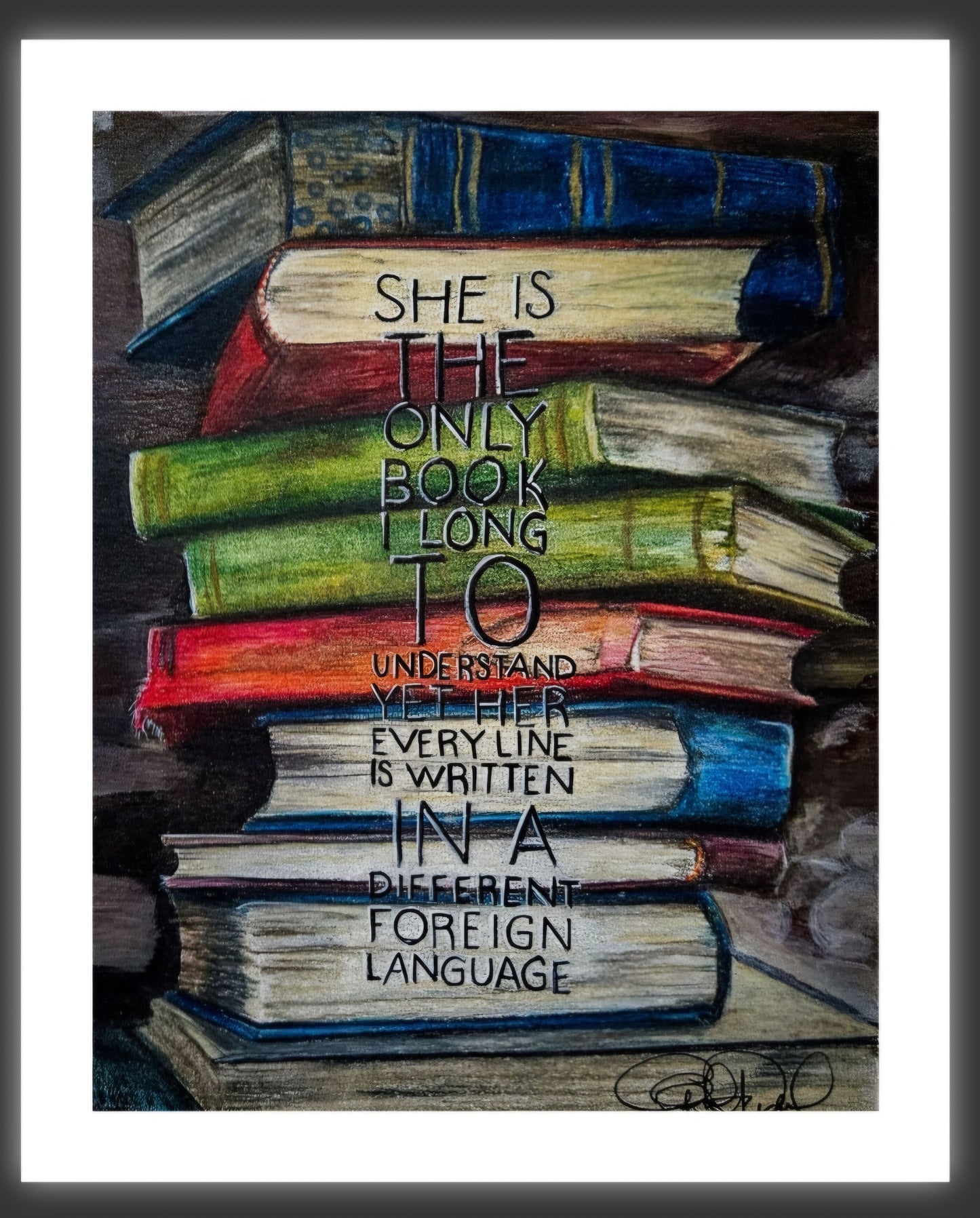 Long to Understand - Giclee print of fine art drawing