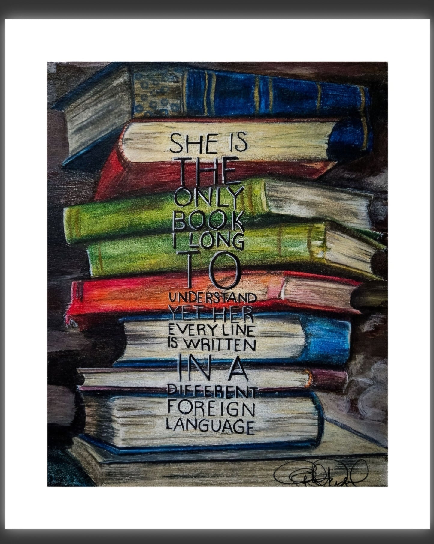 Long to Understand - Giclee print of fine art drawing