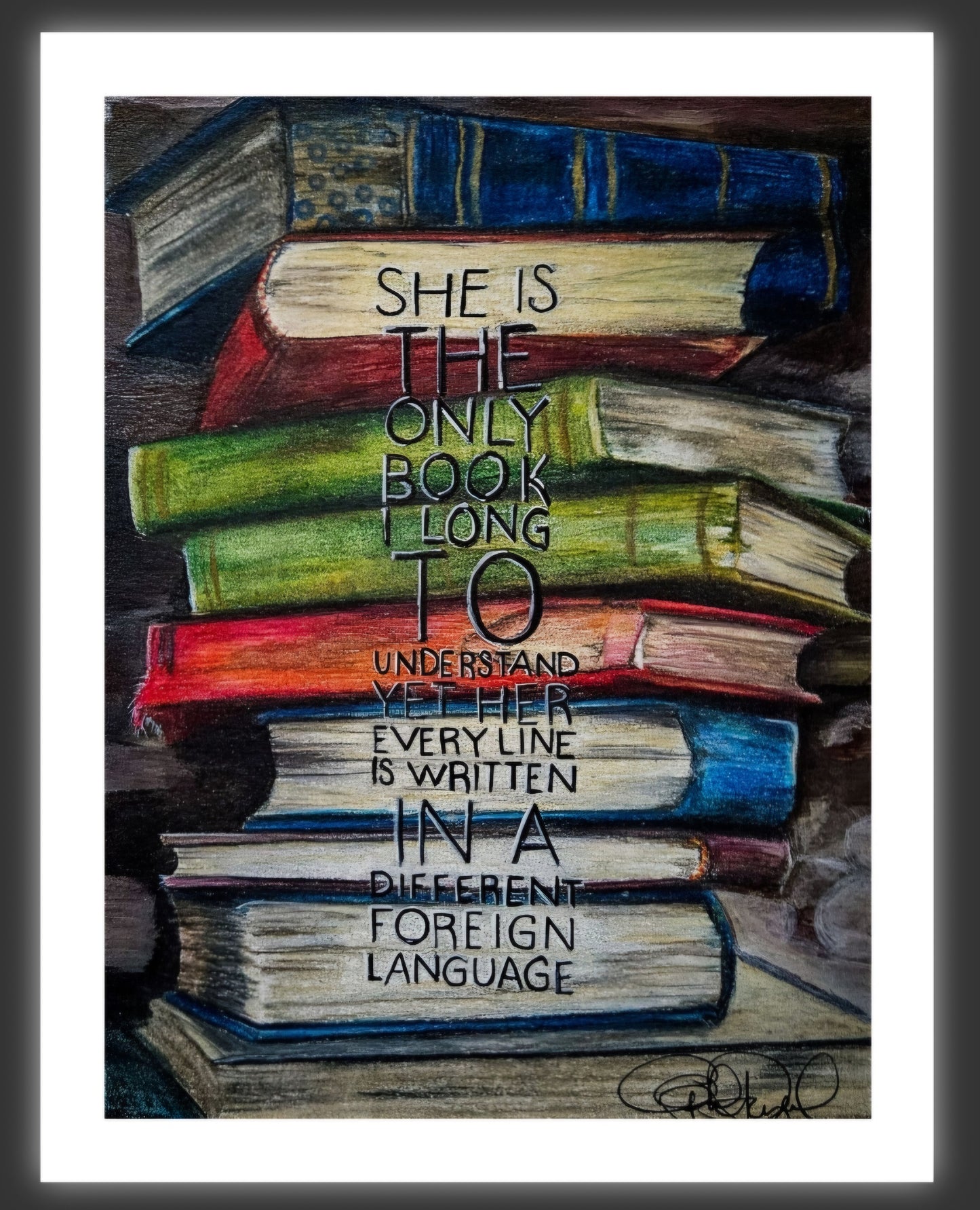 Long to Understand - Giclee print of fine art drawing