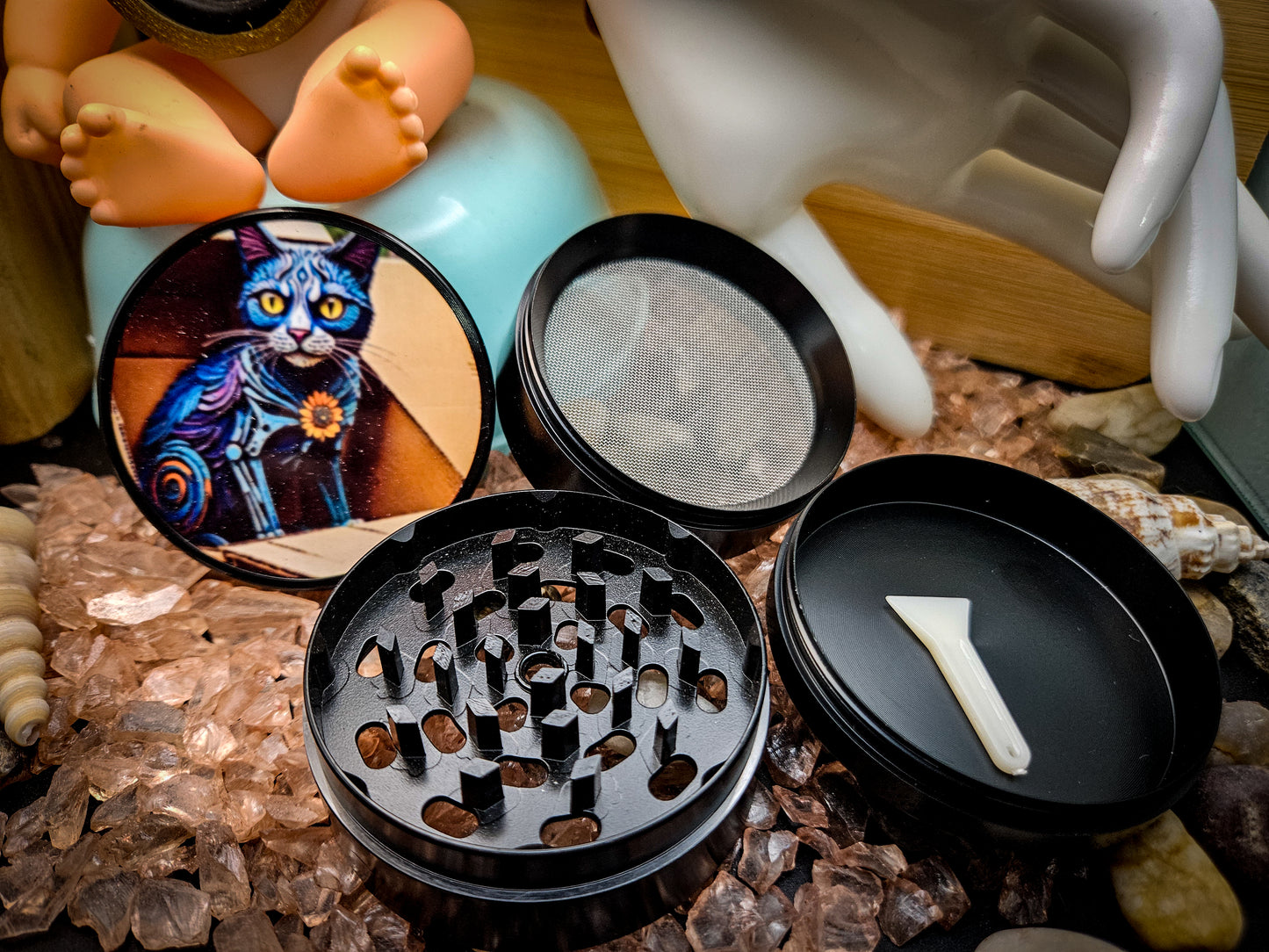 Schrodinger's cat herbal grinders